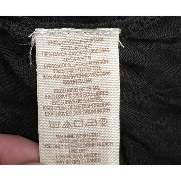 Free People Moonlight Drive Mini Dress Size Small Long Sleeve Lined Boho Peasant - Picture 16 of 16